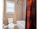 Standard bathroom with a toilet, bathtub and a shower with stylish curtain at 3819 Courson St, Marietta, GA 30066