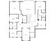 Second floor layout showcases multiple bedrooms with bathrooms, walk-in closets, and an open space for flexible use at 3819 Courson St, Marietta, GA 30066