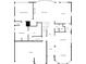 First floor layout featuring a spacious living room, dining room, kitchen, primary bedroom, and garage for convenience at 3819 Courson St, Marietta, GA 30066