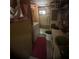 Compact bathroom with a tub-shower combo, toilet, vanity, and all essential amenities at 6394 Shore Dr, Douglasville, GA 30135