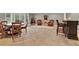 Basement featuring a dining area, bar area, and wicker chairs at 1313 Fallsbrook Nw Ter, Acworth, GA 30101