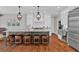 Spacious kitchen with large island, modern stainless appliances, and ample counter space at 1313 Fallsbrook Nw Ter, Acworth, GA 30101