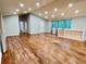 Spacious open-concept living room featuring beautiful hardwood floors and vaulted ceiling at 2268 Sparrow Ridge Ne Dr, Marietta, GA 30066