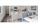 Stylish kitchen with granite countertops, stainless steel appliances, and an island with bar stool seating at 408 Corricella Ct, Mcdonough, GA 30253