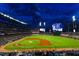 View of Truist Park, home of the Atlanta Braves, at night with the stadium full of fans at 3464 Navaho Se Trl, Smyrna, GA 30080