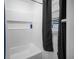 Clean, renovated tub and shower with tiled walls at 3464 Navaho Se Trl, Smyrna, GA 30080