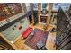 A mezzanine overlooks the living room with a spiral staircase and exposed brick walls at 685 Argonne Ne Ave # 15, Atlanta, GA 30308