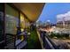 Balcony featuring city views, outdoor seating, and a cozy atmosphere at 700 Park Regency Ne Pl # 1605, Atlanta, GA 30326