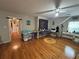 Open bonus room with hardwood floors, perfect for a home office or creative studio at 881 Park Manor Nw Ct, Marietta, GA 30064