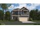 Charming two-story home featuring durable siding, a front-entry garage, and a welcoming entrance at 1404 Hunter Trl, Acworth, GA 30102