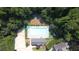 Aerial view of the community pool surrounded by trees at 29 Sedgefield Overlook, Dallas, GA 30157