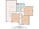 Upstairs floor plan highlighting three bedrooms, three baths, and a walkway overlooking the first floor at 29 Sedgefield Overlook, Dallas, GA 30157