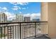 Private balcony offers panoramic city views and fresh air at 325 E Paces Ferry Ne Rd # 1910, Atlanta, GA 30305