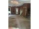 Spacious living room with brown walls and white ceiling beams at 3090 Alberta Dr, Marietta, GA 30062