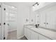 Bathroom featuring granite counters and white cabinets at 3405 Summer Brooke Way, Union City, GA 30291