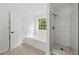 Bright bathroom with soaking tub, glass shower, and modern finishes at 3405 Summer Brooke Way, Union City, GA 30291