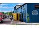 The building's exterior shows the Wild Heaven Beer brewery and garden with a shipping container for drinks at 694 Peeples Sw St, Atlanta, GA 30310