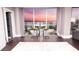 City view from an apartment with a round table with two chairs at 1280 W Peachtree Nw St # 4003, Atlanta, GA 30309