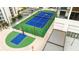 A basketball and tennis court available for community use on the rooftop of the building at 1280 W Peachtree Nw St # 4003, Atlanta, GA 30309