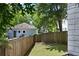 Backyard featuring a wooden fence and green space with a view of the neighboring house at 1463 Macklone Ne St, Atlanta, GA 30307