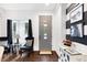 Stylish living room area with unique decor, a modern door, and complementary furnishings at 1463 Macklone Ne St, Atlanta, GA 30307