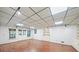 Spacious basement with built-in shelving and recessed lighting at 1781 Point Pleasant Se, Smyrna, GA 30080