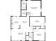Detailed floor plan showing layout of bedrooms, kitchen, living room, and bathrooms at 2879 Harlan Dr, Atlanta, GA 30344