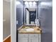 Bathroom featuring a single sink with granite countertops at 10535 Willow Meadow Cir, Alpharetta, GA 30022