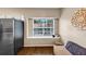 Eat in kitchen space with great natural lighting from the backyard at 10535 Willow Meadow Cir, Alpharetta, GA 30022