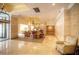 Spacious lobby with marble flooring, a chandelier, and ample seating areas at 300 Peachtree Ne St # 11I, Atlanta, GA 30308