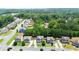 Aerial view of the neighborhood showing well-manicured lawns and tree coverage at 405 Blue Sky Circle Cir, Acworth, GA 30102