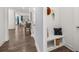 Practical mudroom includes a bench with storage and convenient access to the main living area at 98 Keown Loop, Sharpsburg, GA 30277