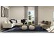 Stylish living room showcasing a comfortable sectional sofa, natural light and contemporary decor at 516 Almere Dr, Hampton, GA 30228
