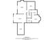Schematic of the basement, with plenty of storage space at 6236 Millstone Trl, Douglasville, GA 30135