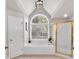 Spacious bathroom with large arched window over soaking tub and separate shower at 6236 Millstone Trl, Douglasville, GA 30135