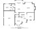 Layout of the first floor including kitchen, dining room, living room and office at 6236 Millstone Trl, Douglasville, GA 30135