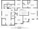 Layout showcasing the floor plan for the second level including the primary bedroom and ensuite at 6236 Millstone Trl, Douglasville, GA 30135