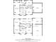 Combined first and second floor plan shows open concept design, bedrooms, bathrooms, kitchen, and Gathering room at 1030 Carriage Trace Cir, Stone Mountain, GA 30087