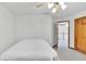 Bright bedroom with neutral colors with carpeted floor at 2071 Habersham Cir, Covington, GA 30014