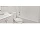 Bathroom featuring a white vanity, toilet and shower at 69 Southern Trace Way, Rockmart, GA 30153