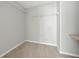 Walk-in closet features carpet flooring and wire shelving at 75 Fox Chase, Covington, GA 30016