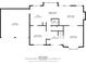 Detailed floor plan showing the layout of the main floor, including the garage, kitchen, and living spaces at 2019 Aldbury Ln, Woodstock, GA 30189