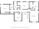 Floor plan showing bedrooms, laundry, walk-in closet, baths, and hall arrangement of the home at 2019 Aldbury Ln, Woodstock, GA 30189