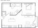 Floorplan of a one-bedroom apartment layout at 5300 Peachtree Rd # 3207, Chamblee, GA 30341