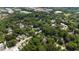 An aerial view of a neighborhood with tree-lined streets, single Gathering homes, and community green spaces at 19 Wyman Se St, Atlanta, GA 30317