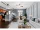 Modern living room with updated kitchen, dining area, and comfortable seating at 502 Pryor Sw St # 6, Atlanta, GA 30312