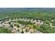 Picturesque aerial view of a neighborhood surrounded by lush greenery at 852 Van Briggle Path, Sugar Hill, GA 30518