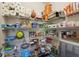 Organized walk-in pantry with wire shelving for ample storage of food and household items at 852 Van Briggle Path, Sugar Hill, GA 30518