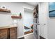 Inviting entryway with hardwood floors, stylish decor, and a view into the home's bright and welcoming interior at 2377 Emory Ln, Marietta, GA 30068