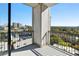 Balcony view of the surrounding neighborhood and city skyline at 2828 Peachtree Nw Rd # 1502, Atlanta, GA 30305